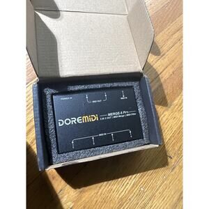 DOREMIDI THRU-6 MIDI Box 16 Channels 6 Output 1 Input 5 Pin MIDI Interface